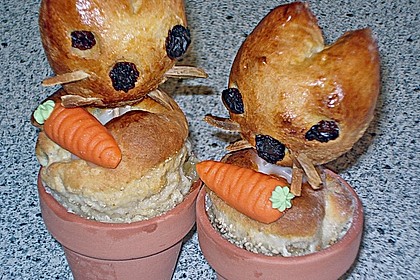 Osterhäschen im Tontopf 34