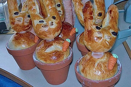 Osterhäschen im Tontopf 58