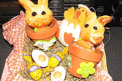 Osterhäschen im Tontopf 81