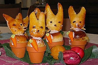 Osterhäschen im Tontopf 85