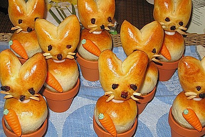 Osterhäschen im Tontopf 3
