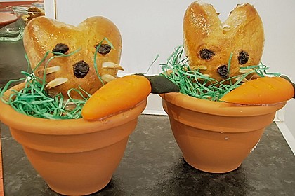 Osterhäschen im Tontopf 36