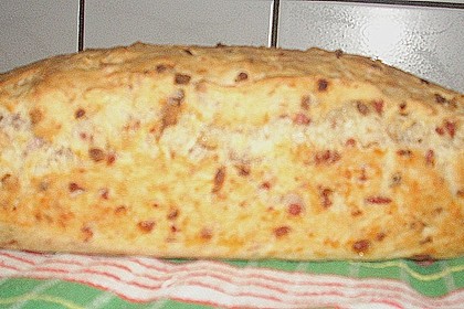 Zwiebel - K&auml;se - Schinken Brot 5