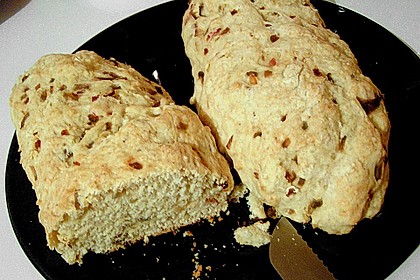Zwiebel - K&auml;se - Schinken Brot 7