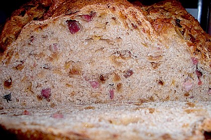 Zwiebel - K&auml;se - Schinken Brot 12