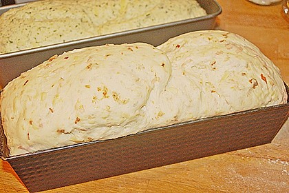 Zwiebel - K&auml;se - Schinken Brot 24
