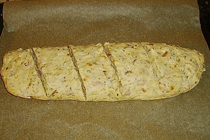 Zwiebel - K&auml;se - Schinken Brot 27