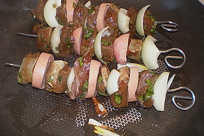 Marinierte Lendchen - Spie&szlig;e 3
