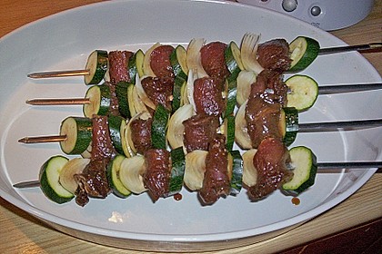 Marinierte Lendchen - Spie&szlig;e