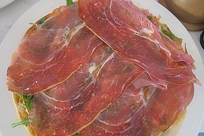 Rucola - Pizza mit Parmaschinken 5