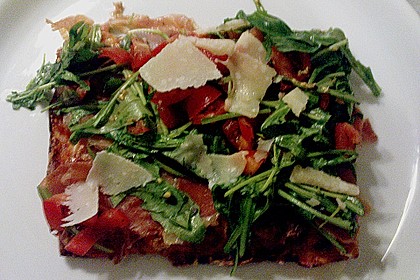 Rucola - Pizza mit Parmaschinken 11