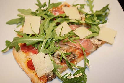 Rucola - Pizza mit Parmaschinken 21