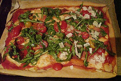 Rucola - Pizza mit Parmaschinken 22
