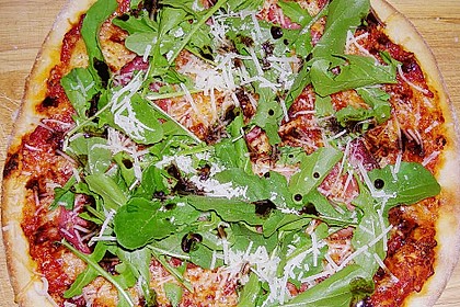 Rucola - Pizza mit Parmaschinken 2