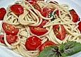 Spaghetti mit frischen Tomaten