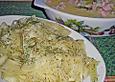 Bandnudeln mit Spargel - Lachs - Ragout