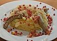 Sauerkraut, Bratw&uuml;rstchen und Kartoffelbrei