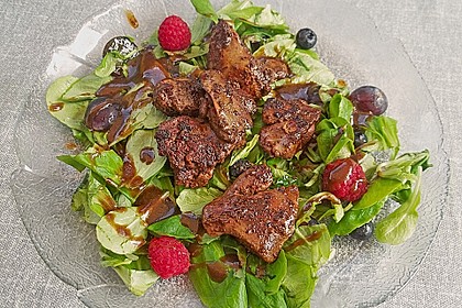 Granatapfel und Feldsalat mit Gefl&uuml;gelleber 2