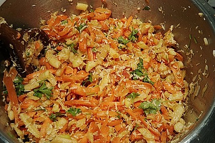 M&ouml;hren - Apfel Salat mit Kokos 1