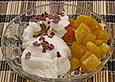 Honig - Zimt Ananas mit Mascarponecreme