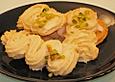 Marzipan Spritzgeb&auml;ck mit Limettenglasur