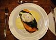 Egg Benedict mit Lachs und Mangold