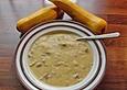 Gelbe Zucchinisuppe
