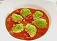 Zucchini - Nocken mit Tomatensauce