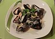 Miesmuscheln mit Knoblauch - Wei&szlig;wein - Sahnesauce
