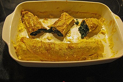 Pfannkuchen natur mit frischer Spinatf&uuml;llung 2