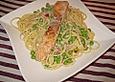 Zitronen - Linguine mit Lachs