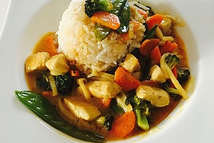 Thai Curry Erdnuss - Kokos - Hühnchen 10