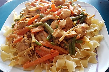 Thai Curry Erdnuss - Kokos - Hühnchen 6