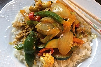 Thai Curry Erdnuss - Kokos - Hühnchen 13