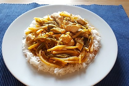 Thai Curry Erdnuss - Kokos - Hühnchen 13