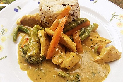 Thai Curry Erdnuss - Kokos - Hühnchen 12