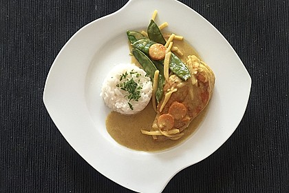 Thai Curry Erdnuss - Kokos - Hühnchen 5