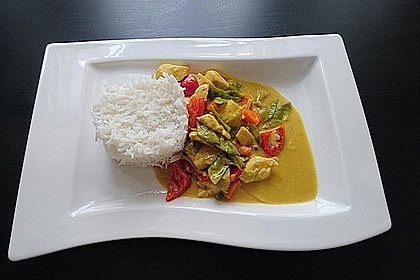 Thai Curry Erdnuss - Kokos - Hühnchen 4