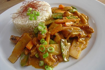 Thai Curry Erdnuss - Kokos - Hühnchen 3