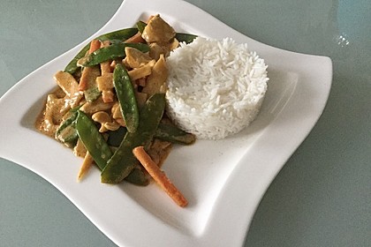 Thai Curry Erdnuss - Kokos - Hühnchen 7