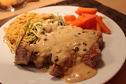 Schweinemedaillons in Pfefferrahmsauce 3