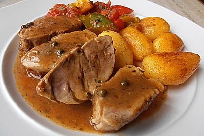 Schweinemedaillons in Pfefferrahmsauce 1