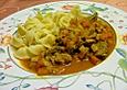Geschnetzeltes mit Karotten, Sellerie und Bresso
