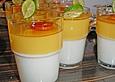 Milchflan mit Orange