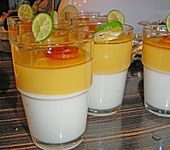 Milchflan mit Orange (Bild)