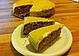 Nusskuchen mit Kaffee - Puderzuckerguss
