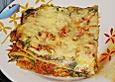 Lasagne mit Spinat, Hack und Paprika