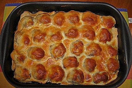 Hackfleischb&auml;llchen aus dem Ofen mit Joghurt - Sauce