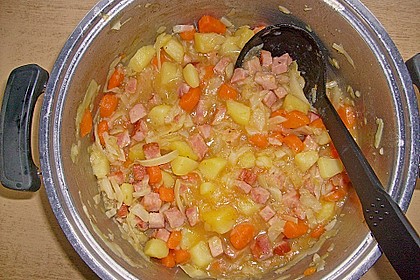 Wei&szlig;kohl - Eintopf mit Kasseler