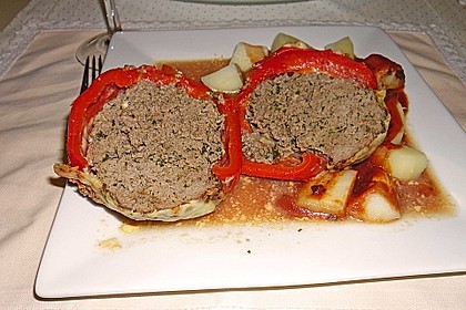Würzige gefüllte Paprika 6